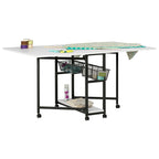 Sew Ready Foldable Hobby and Cutting Grid Table, White, 58.75 x 36.5 Inch
