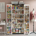 72" H Craft Storage Cabinet with LED Lights