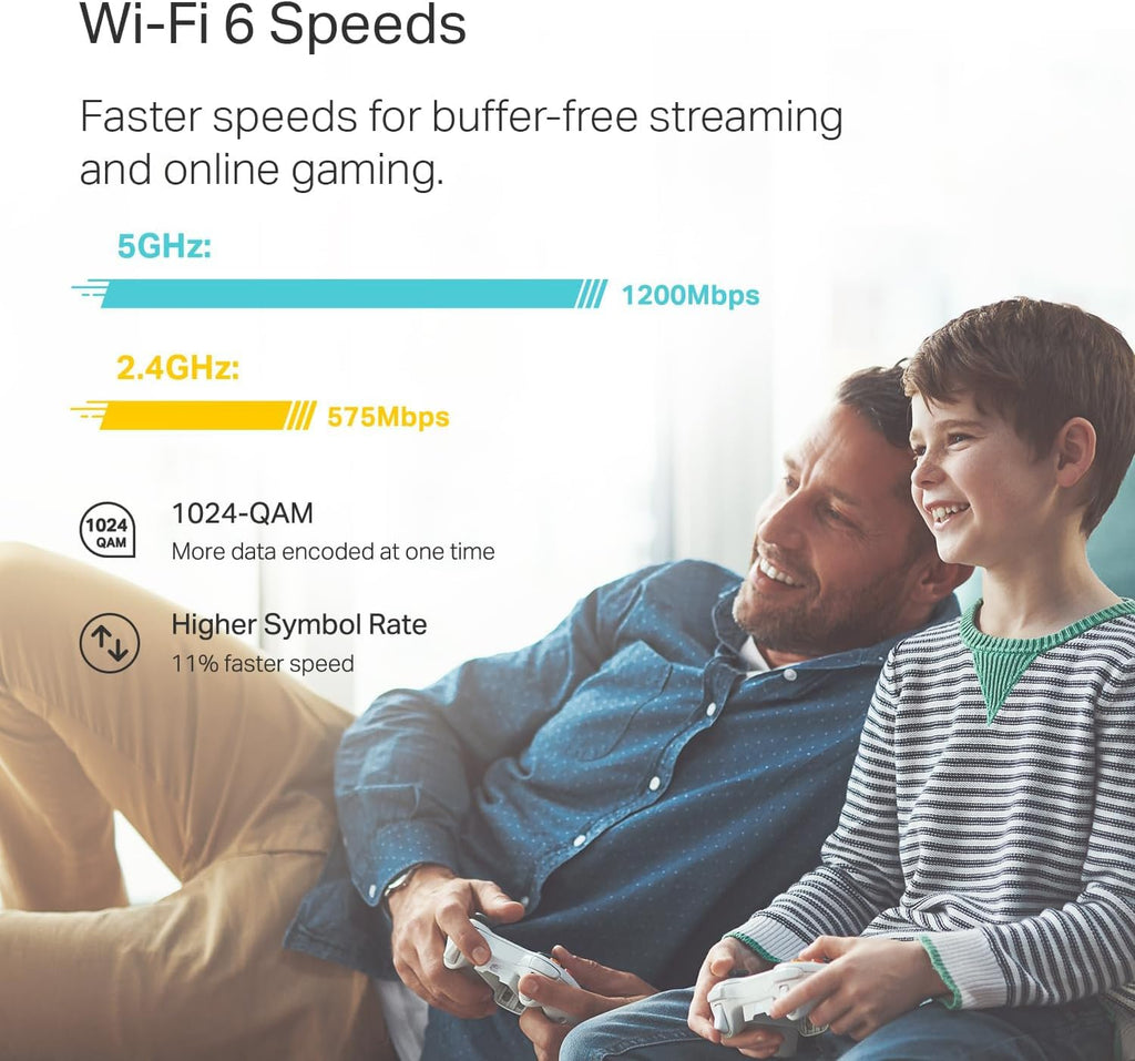 TP-Link Deco x20 Dual-Band WiFi 6 Mesh System, Deco X20 (3-Pack)