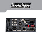 CRAFTSMAN OVERDRIVE 284-Piece Gunmetal Chrome Mechanics Tool Set, Standard SAE/Metric Socket Set, with Hard Case (CMMT99284)
