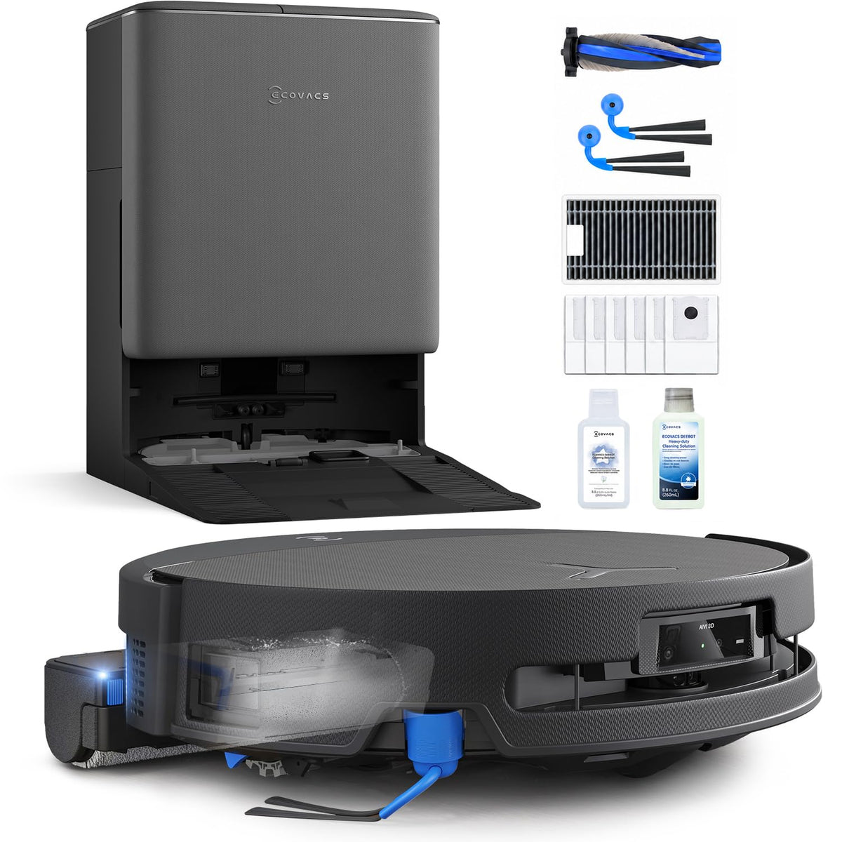 ECOVACS DEEBOT T90 PRO Omni Robot Vacuum and Mop, 30000Pa Blast Suction