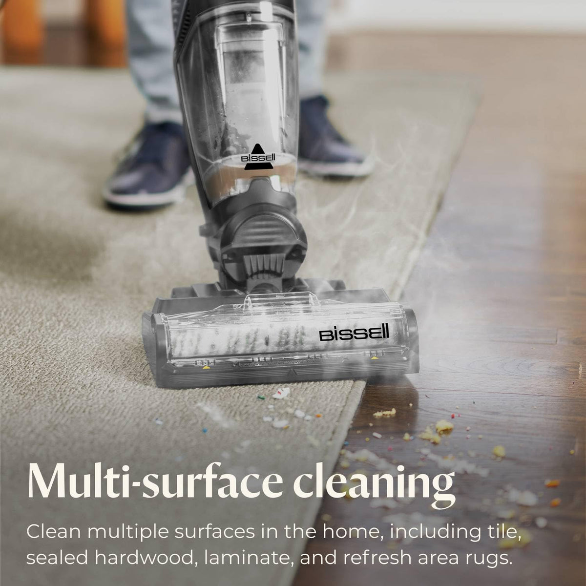 Bissell CrossWave HydroSteam Deluxe 3-in-1 Steam Mop, 3515G