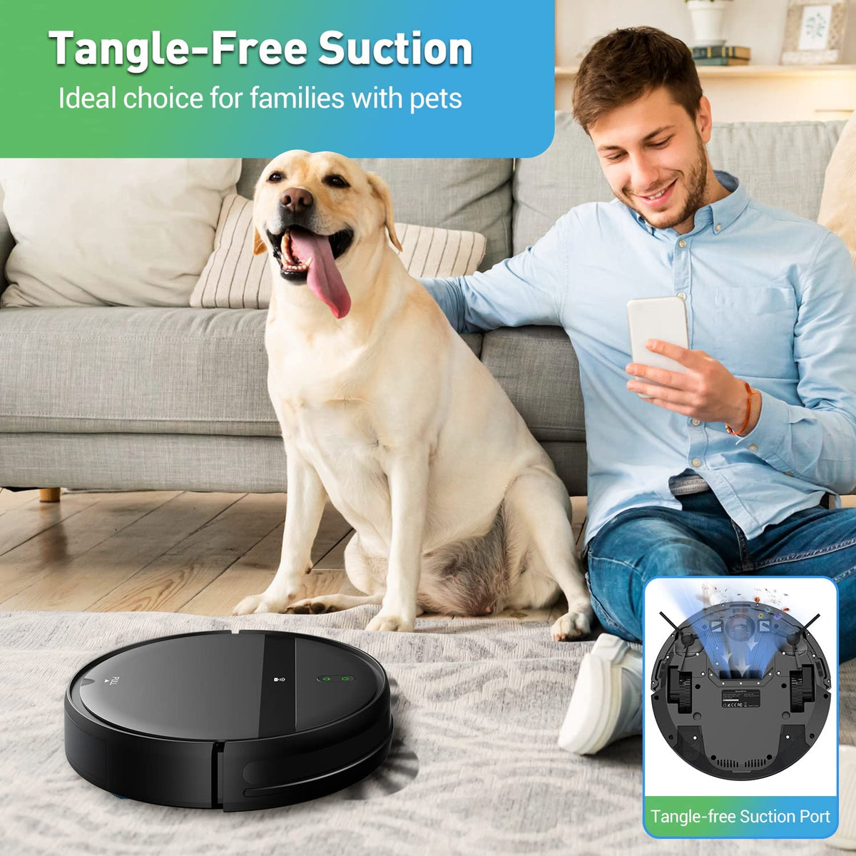 Kilgone Robot Vacuum and Mop Combo, App/Alexa Control, Smart Robot Vacuum Cleaner, Ultra-Thin, Automatic Recharge Robotic Vacuum Cleaner for Pet Hair/Carpet/Hard Floor
