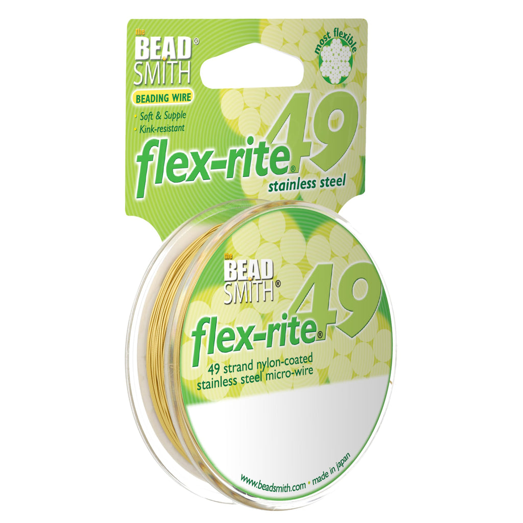 The Beadsmith Flex-Rite Beading Wire, Nylon-Coated Stainless-Steel Wire