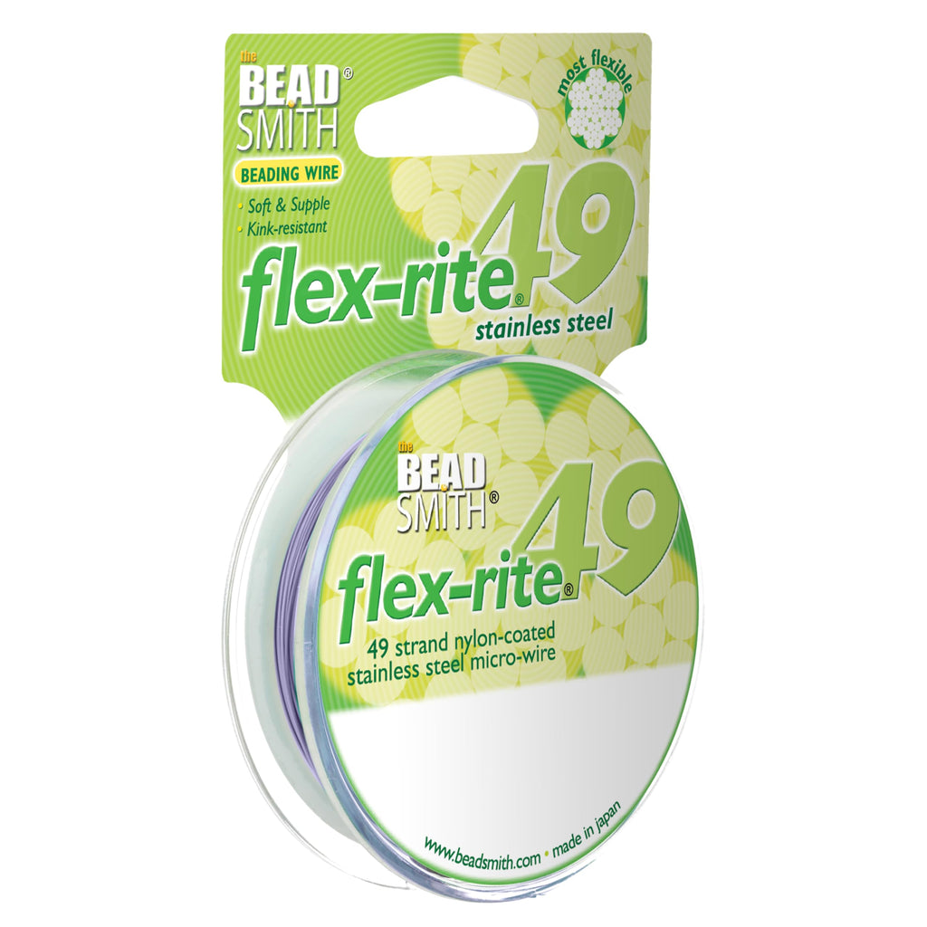 The Beadsmith Flex-Rite Beading Wire, Nylon-Coated Stainless-Steel Wire