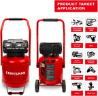 Craftsman Air Compressor 10 Gallon, Peak 1.8 HP, Max 150 PSI, 4.0CFM@90PSI, 5.0 CFM@40PSI, Oil-free, Portable Air Compressor with Wheel, 120V, Model: CMXECXA0331042
