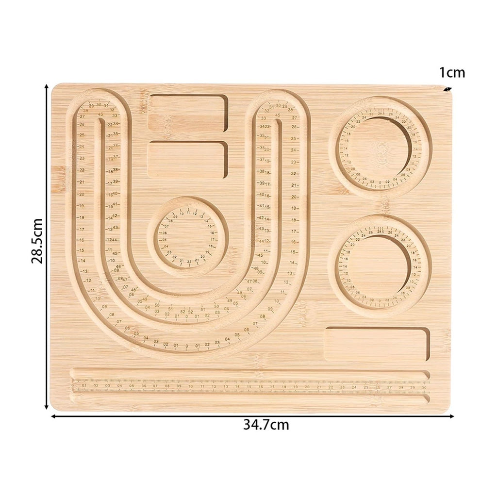 Beadboard Wooden Flocked Beading Tray