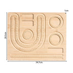 Beadboard Wooden Flocked Beading Tray