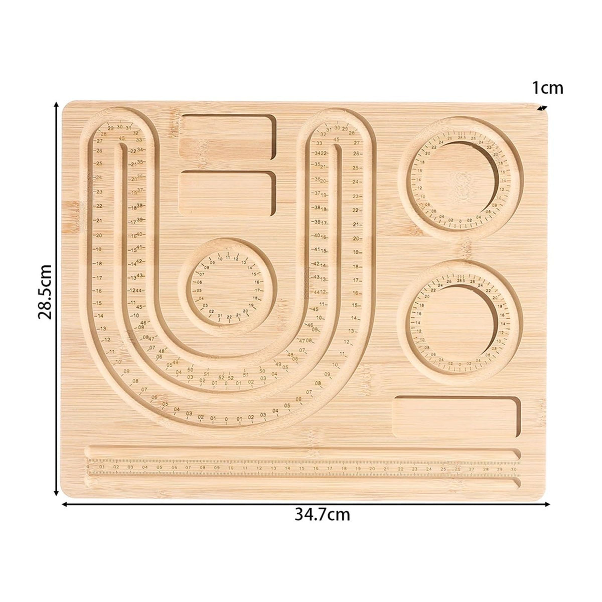 Beadboard Wooden Flocked Beading Tray
