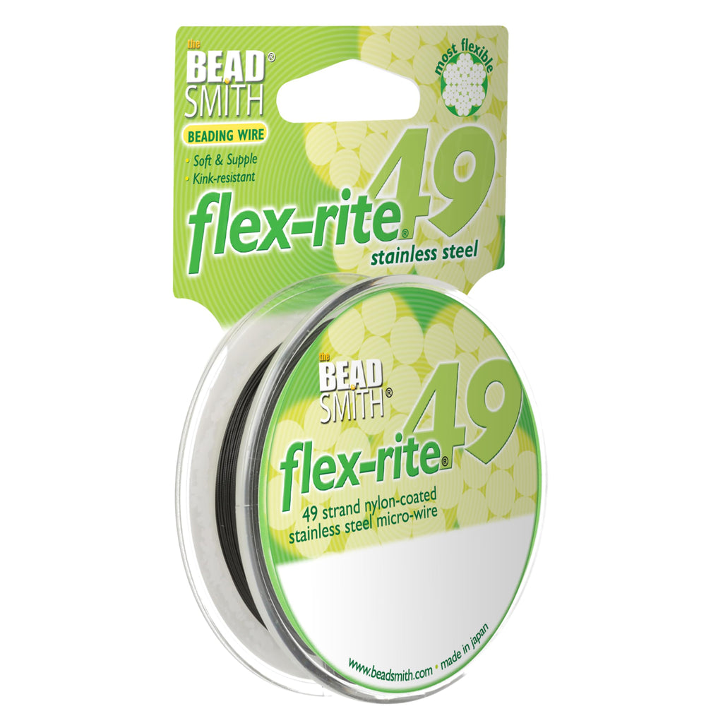 The Beadsmith Flex-Rite Beading Wire, Nylon-Coated Stainless-Steel Wire