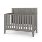 Child Craft Atwood 4-in-1 Convertible Baby Crib, Wooden Nursery Furniture Converts to Daybed, Toddler Bed and Full-Size Bed, 3 Mattress Height Adjustments, Non-Toxic Baby Safe Finish, Matte White