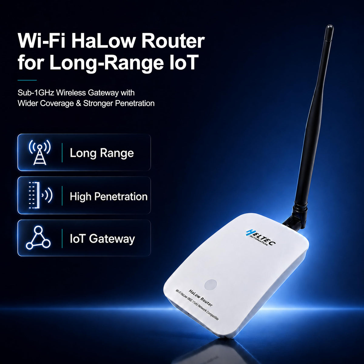 Heltec WiFi HaLow, Wi-Fi HaLow Dongle Point-to-Point Wireless Bridge