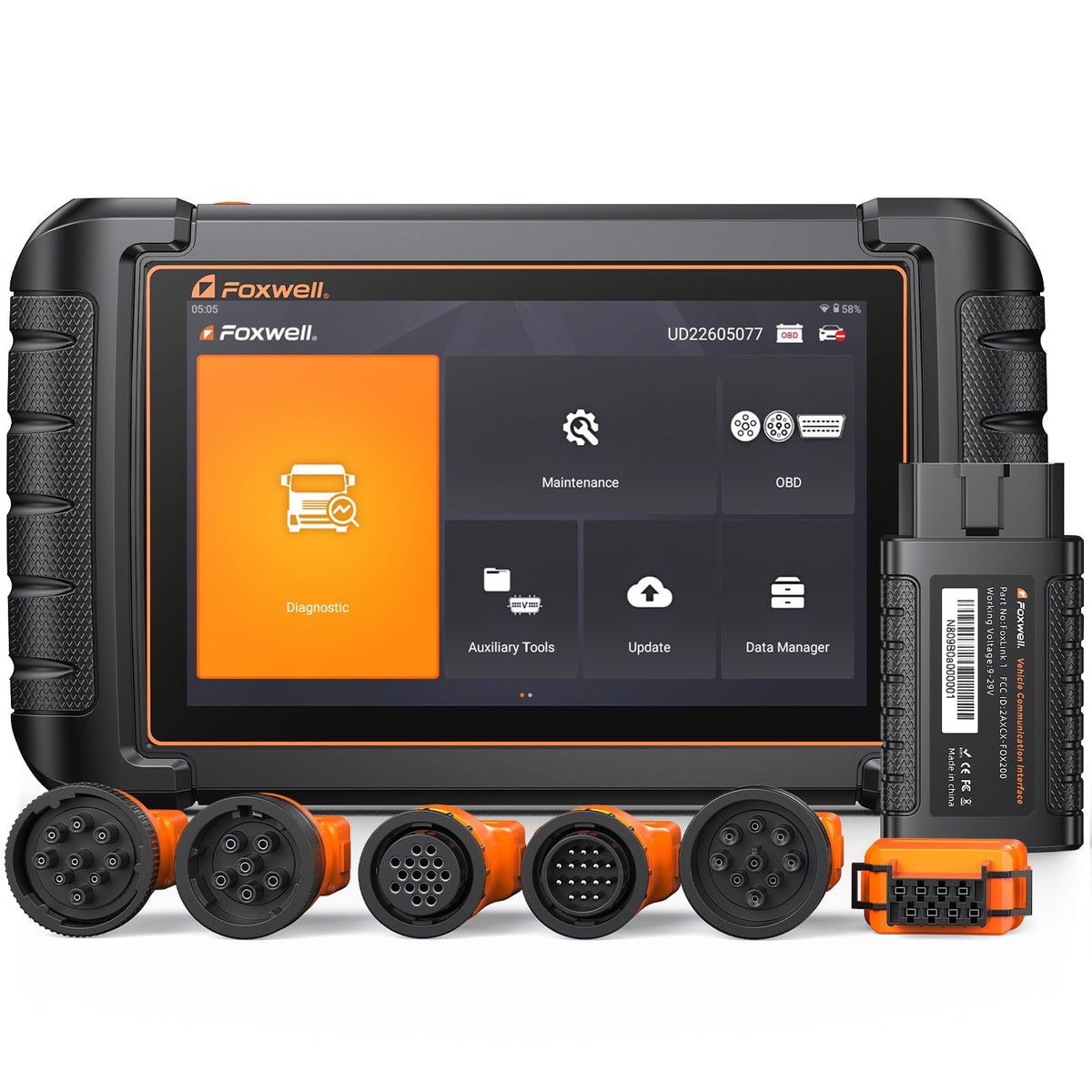 FOXWELL HD809 Heavy Duty Truck Scanner with 40+ Resets, Bidirectional