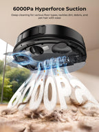 Airzeen Bagless Robot Vacuum and Mop Self-Emptying for Pet Hair/Carpet
