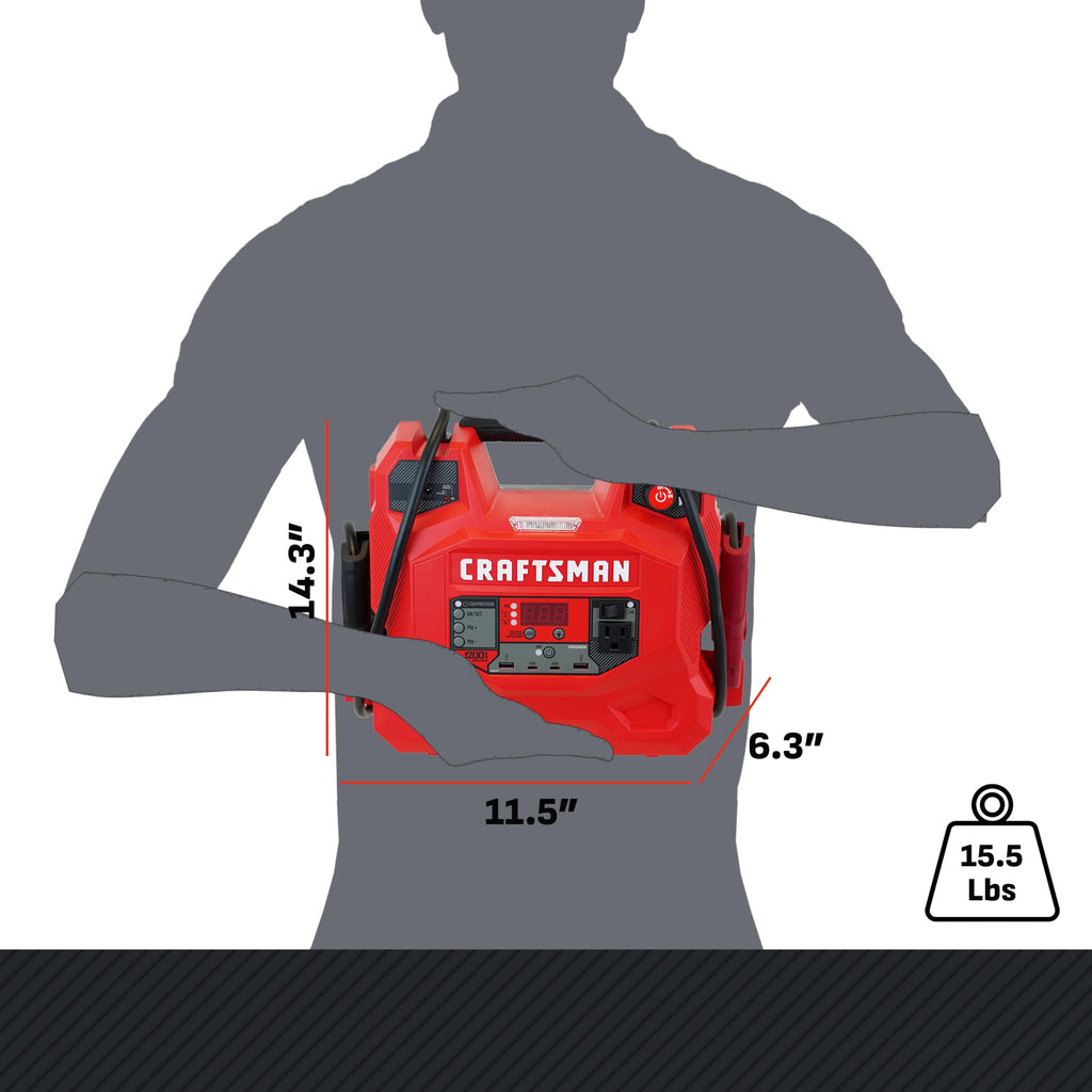 CRAFTSMAN Car Battery Jump Starter & Power Station, 12V – CMXCESM256