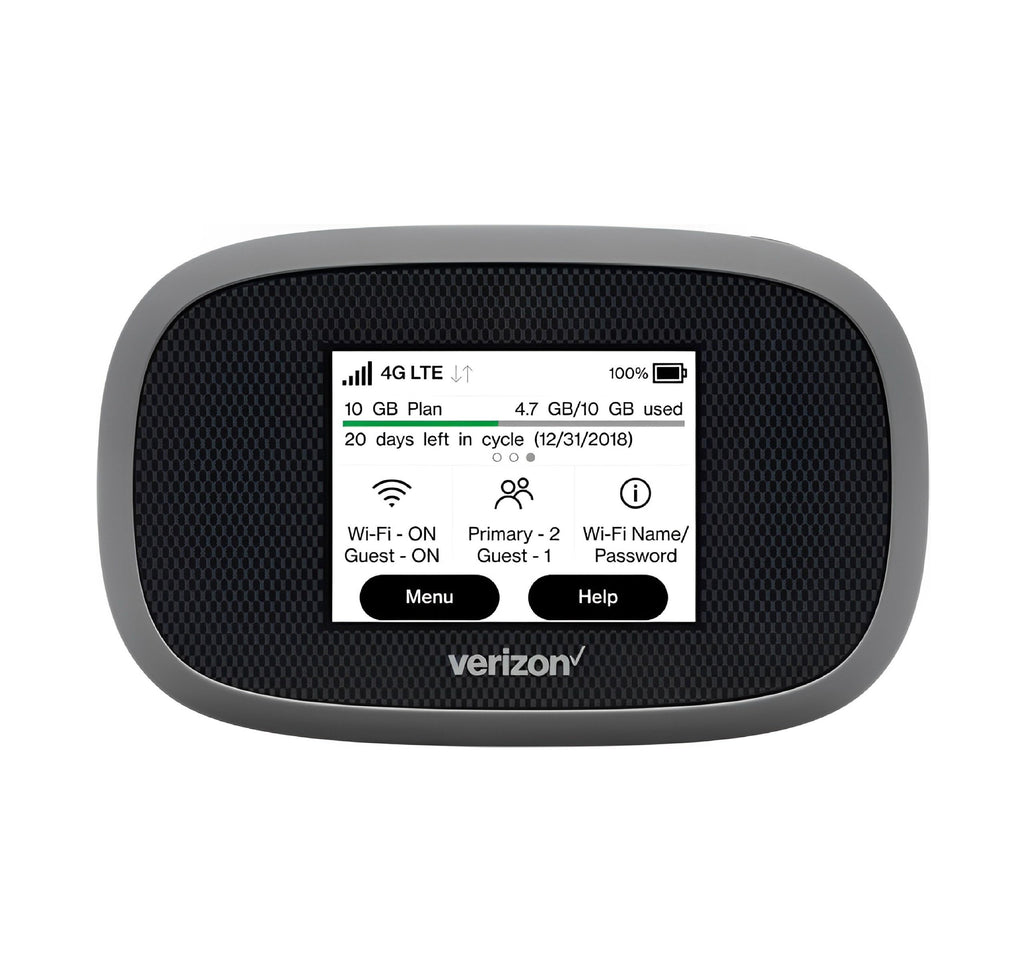 Verizon Wireless Jetpack Inseego MiFi 8800L | Free VPN Mobile Hotspot for Travel | 4G Mobile Portable WiFi | Unlocked Globally | Near 5G Speed up to 1200 Mbps | EVDO-LINK Bundle (Base)