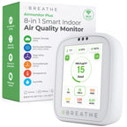 BREATHE Airmonitor Plus Gen 2 Indoor Air Quality Monitor, CO2, PM2.5, TVOC