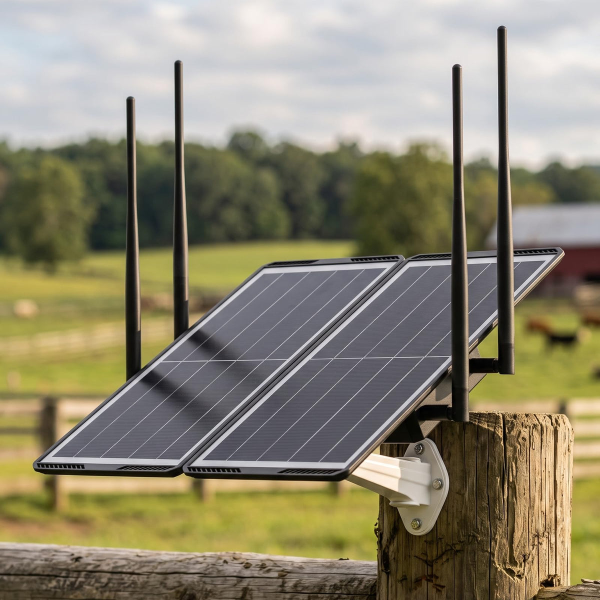 Solar Powered Outdoor WiFi Extender, Dual Band 1200Mbps WiFi Repeater