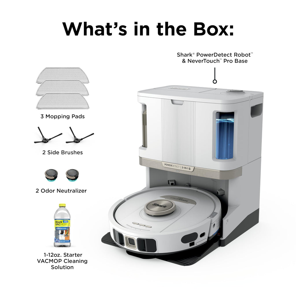 Shark PowerDetect Robot Vacuum & Mop Combo, 60-Day Self-Empty, AV2800ZE