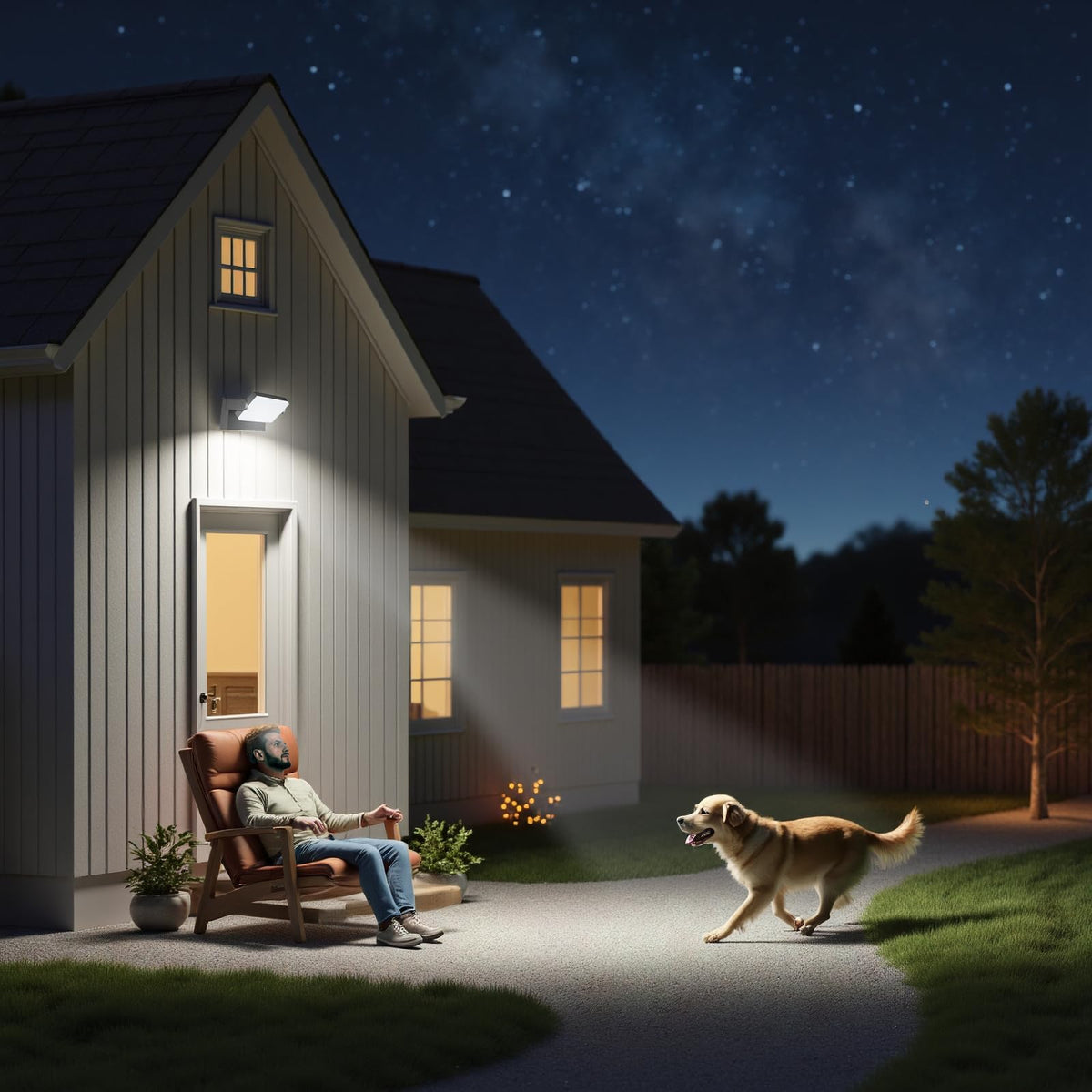 60W LED Motion Sensor Outdoor wall Light Fixtures,2 Pack