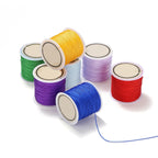 Nylon String 100pcs *100M 0.8mm Nylon Thread Cord Chinese Knot Bracelet Braided String for Tassel Beading Jewelry Making(Light Purple)