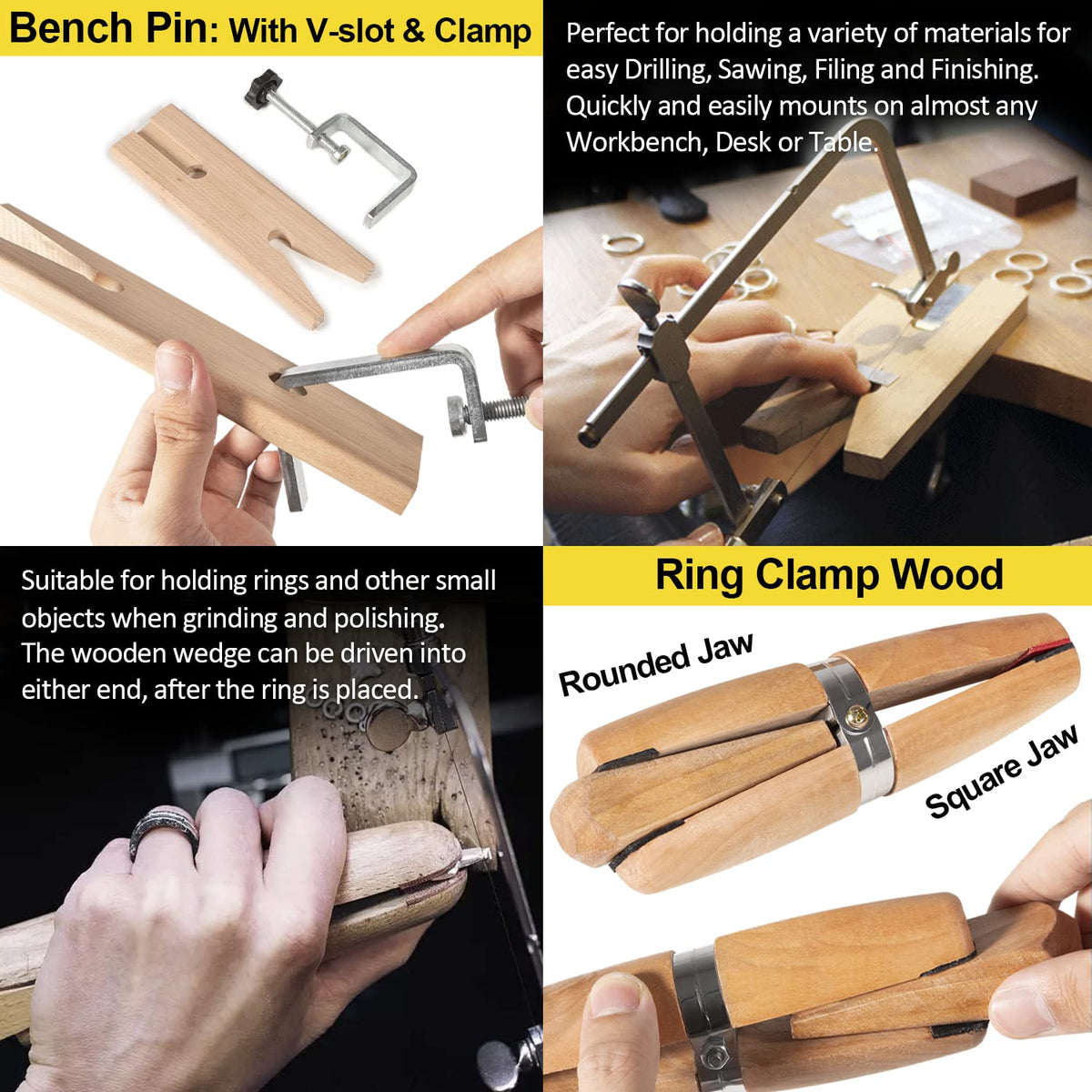 LAIKOU Metalsmith Tools Kit Beginners - Apprentice Metalsmithing Jewelry Making Tool Set - Professional Jeweler Repair DIY Working Tool Set