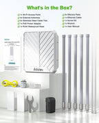 Adalov AX3000 Outdoor WiFi 6 Access Point, Dual Band, POE, IP67