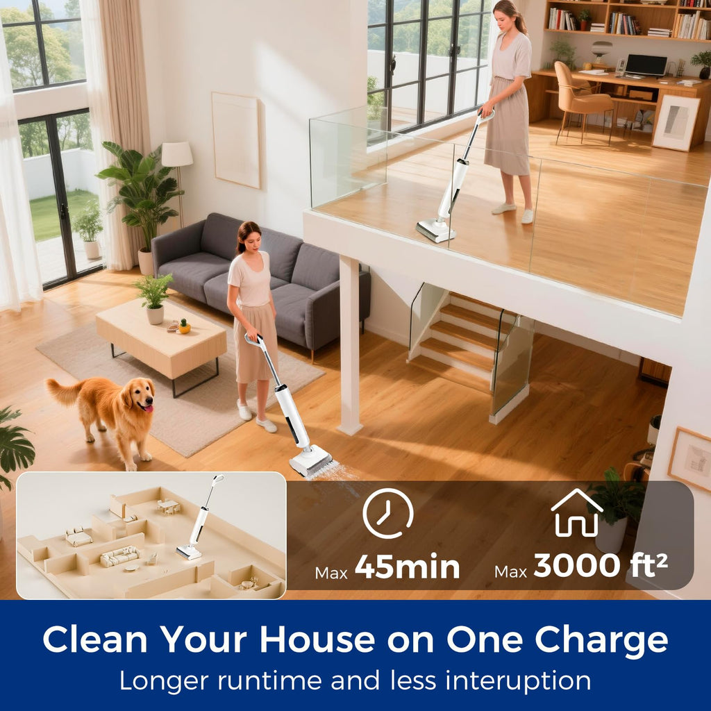 Wet Dry Vacuum Cleaner, Cordless Vacuum Mop
