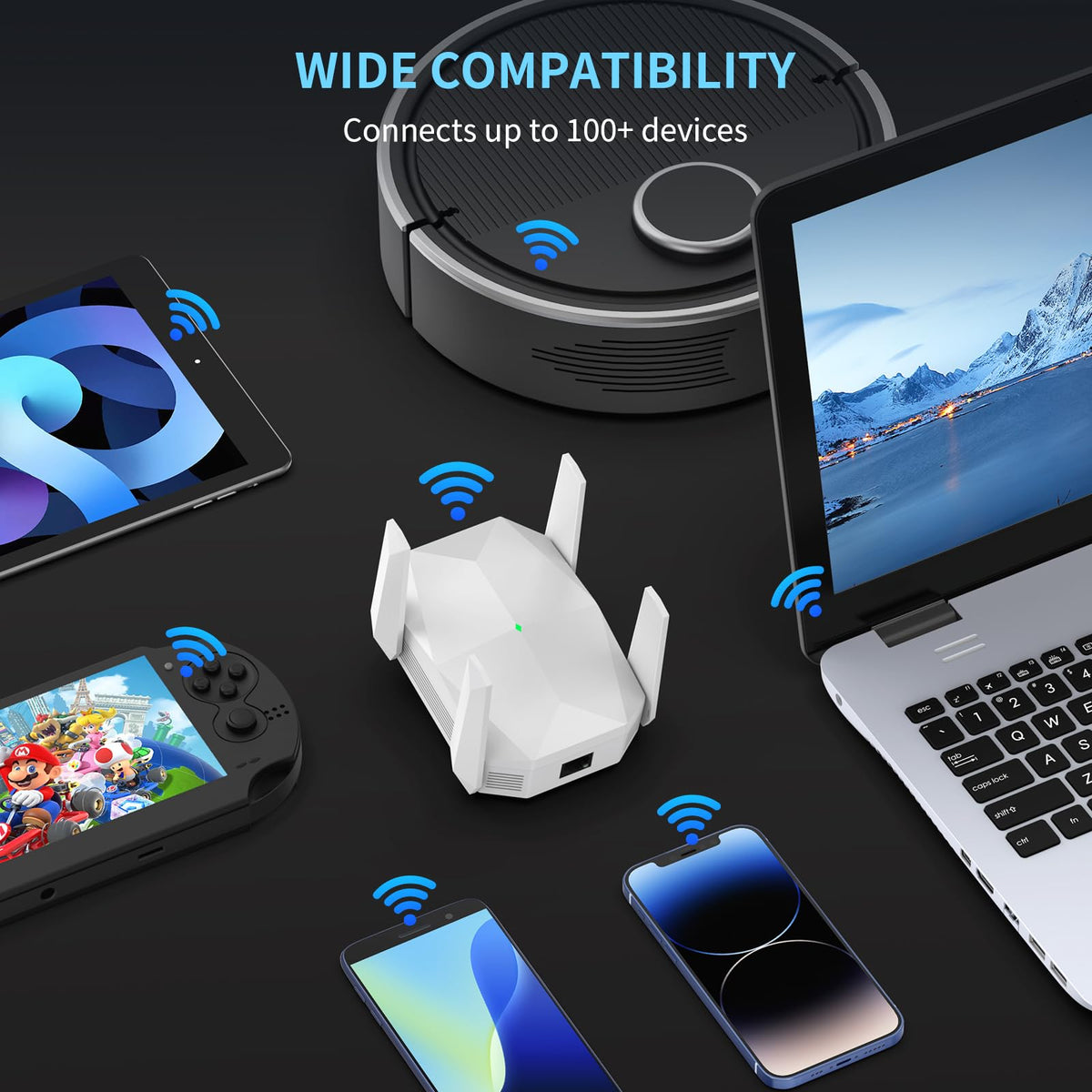 WiFi Extender, 2026 New 40X WiFi 6 Booster AX3000