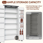 72" H Craft Storage Cabinet with LED Lights