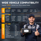 2026 FOXWELL NT624 Elite OBD2 Scanner Upgraded from NT614 Elite & NT604 Elite Code Reader, All-System OBD2 Scan Tool, 8 Advanced Reset Functions, AutoVIN, Live Data, Lifetime WiFi Free Updates