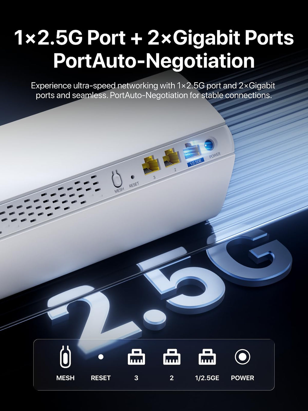 Tenda ME6 Pro BE5100 WiFi 7 Mesh System, 3-Pack, Whole Home WiFi Router Kit