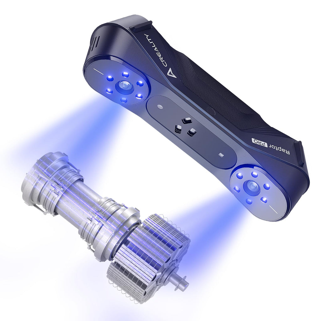 Creality CR-Ferret SE 3D Scanner for 3D Printing, Anti-Shake, 0.1Mm Precision, 30FPS Scanning Speed, Full-Color, Upgraded Desktop 3D Scanner for Body Hair Black Metal Non-Reflective Objects