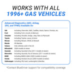 BlueDriver OBD2 Scanner Bluetooth, No Subscription, ABS SRS TPMS