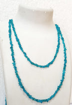 34" Natural Neon Apatite Chip Beads Strand -Pack of 20, Gravel Uncut/ Freeform Shape, 100 Ct, Nuggets for Beading- Jewelry Making, Art & Craft, Wholesale