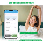 WiFi Smart Water Shutoff Valve with Leak Sensor, 3/4" Brass Valve & Extra Hose, Effortless Remote Control and Real-Time Water Leak Alerts via App