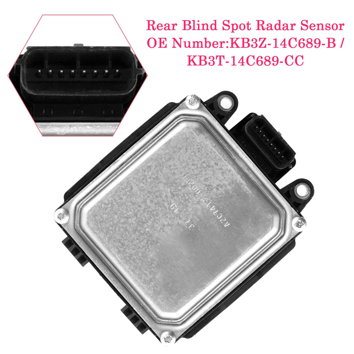 Topteng Rear Blind Spot Radar Sensor KB3Z-14C689-B for Ford Ranger 2019-2020, for Ford Transit-150/Transit-250/Transit-350/Transit-350 HD 2019-2022 KB3T-14C689-CC