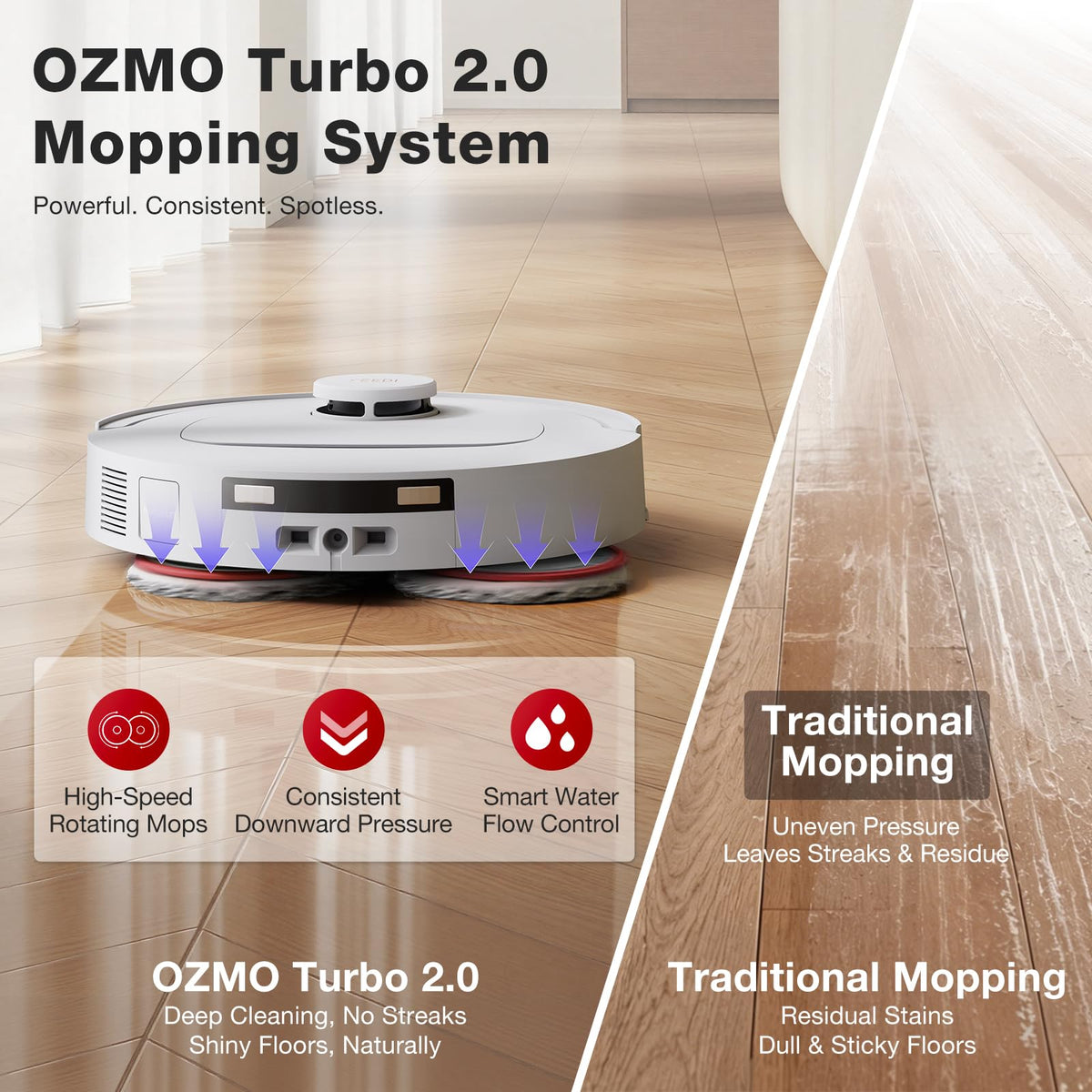 Yeedi by ECOVACS M12 PRO Gen2 Robot Vacuum and Mop, 25000Pa Suction