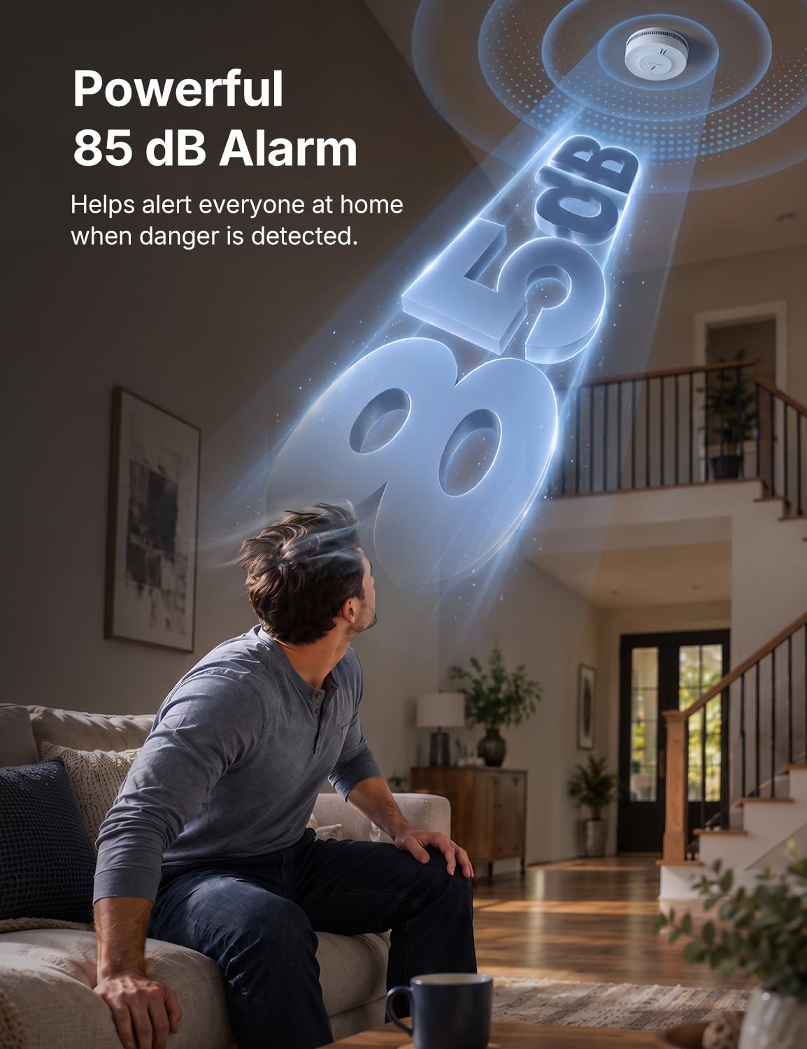 X-Sense Smoke Detector, 10-Year Battery, UL 217 Certified, SD2J0AX, 10-Pack