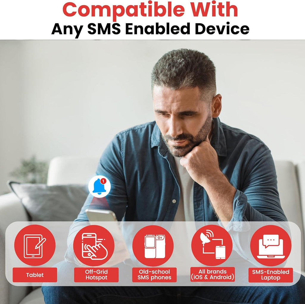 Kini Wi-Fi Motion Sensor Alarm & Tamper Alert- Instant App, SMS & Email Alerts - Gun Safes, Cabinets, Drawers - Easy Install, No Subscription, Rechargeable 12-18 Month Battery, IFTTT