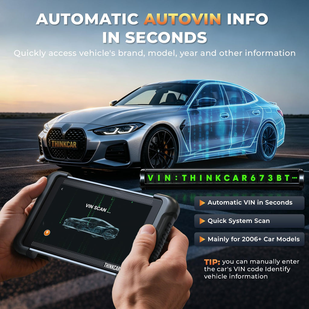 THINKCAR 673BT Bidirectional OBD2 Scanner, Scan Tool All Systems 28+ Resets