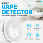 Vape Detector by Forensics | for Schools, Home, Hotels, Business | Cell Phone Alarms WiFi | Laser Scattering Super Sensitive Sensor |