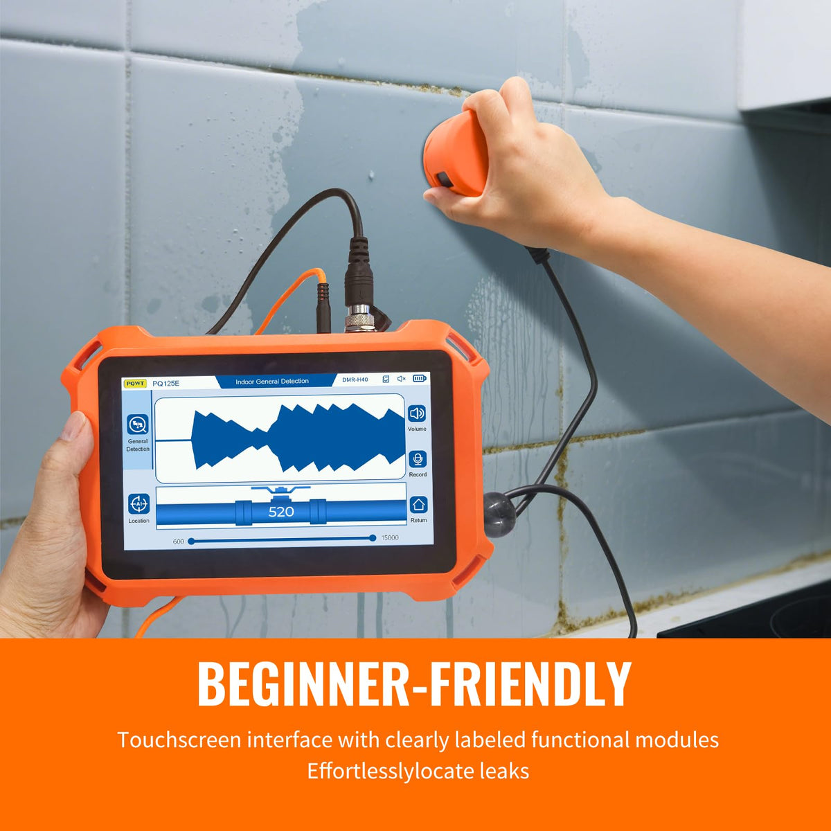 PQ125A Underground Water Leak Detectors for Home Pressure Sewer
