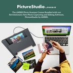 AMBIR Photo Scanner with Photo Cleaning Kit Bundle - Scan Photos in Seconds