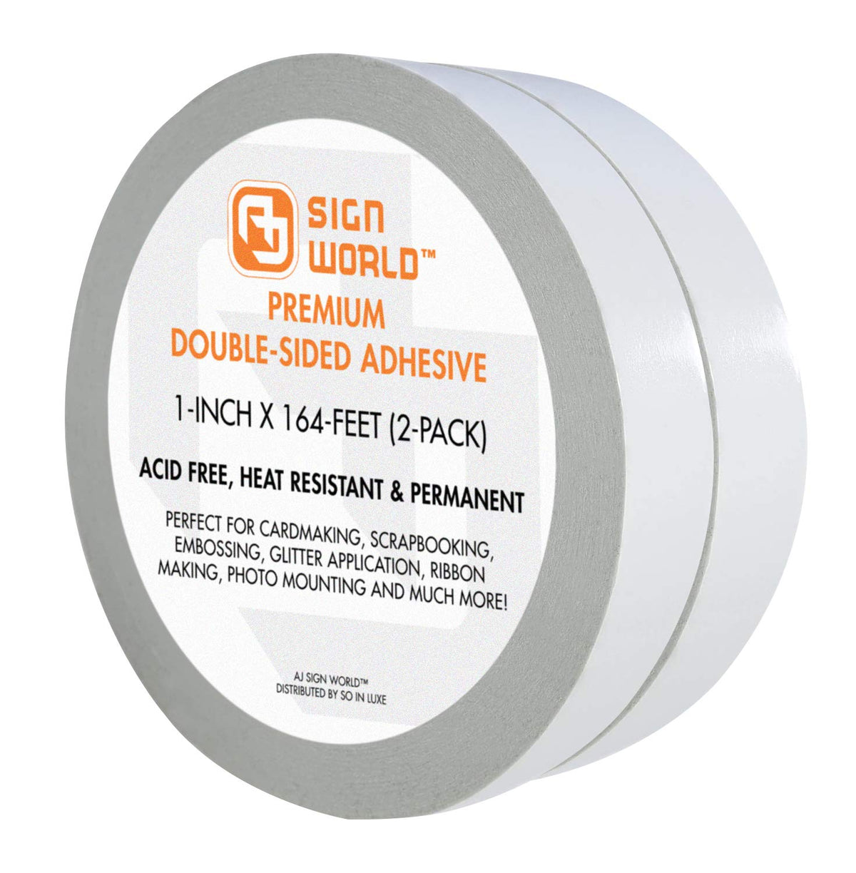 Best 48" Ultra-Thin Permanent Double-Sided Tape for Arts, Crafts, Die Cutting, Photography, Scrapbooking, Tear-by-Hand, Documents, All Purpose (48-Inch by 55 Yards)