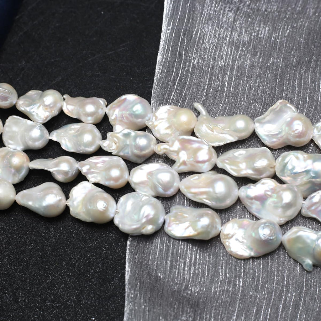 QSLLER Irregular Natural Freshwater Cultured Pearl Beads Baroque Pearl Beads for Jewelry Making Neckalce Craft DIY