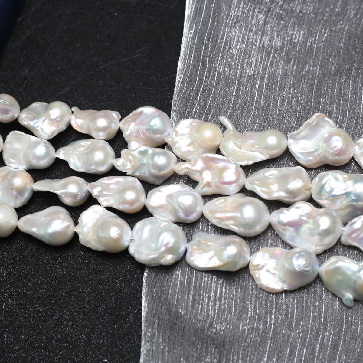 QSLLER Irregular Natural Freshwater Cultured Pearl Beads Baroque Pearl Beads for Jewelry Making Neckalce Craft DIY