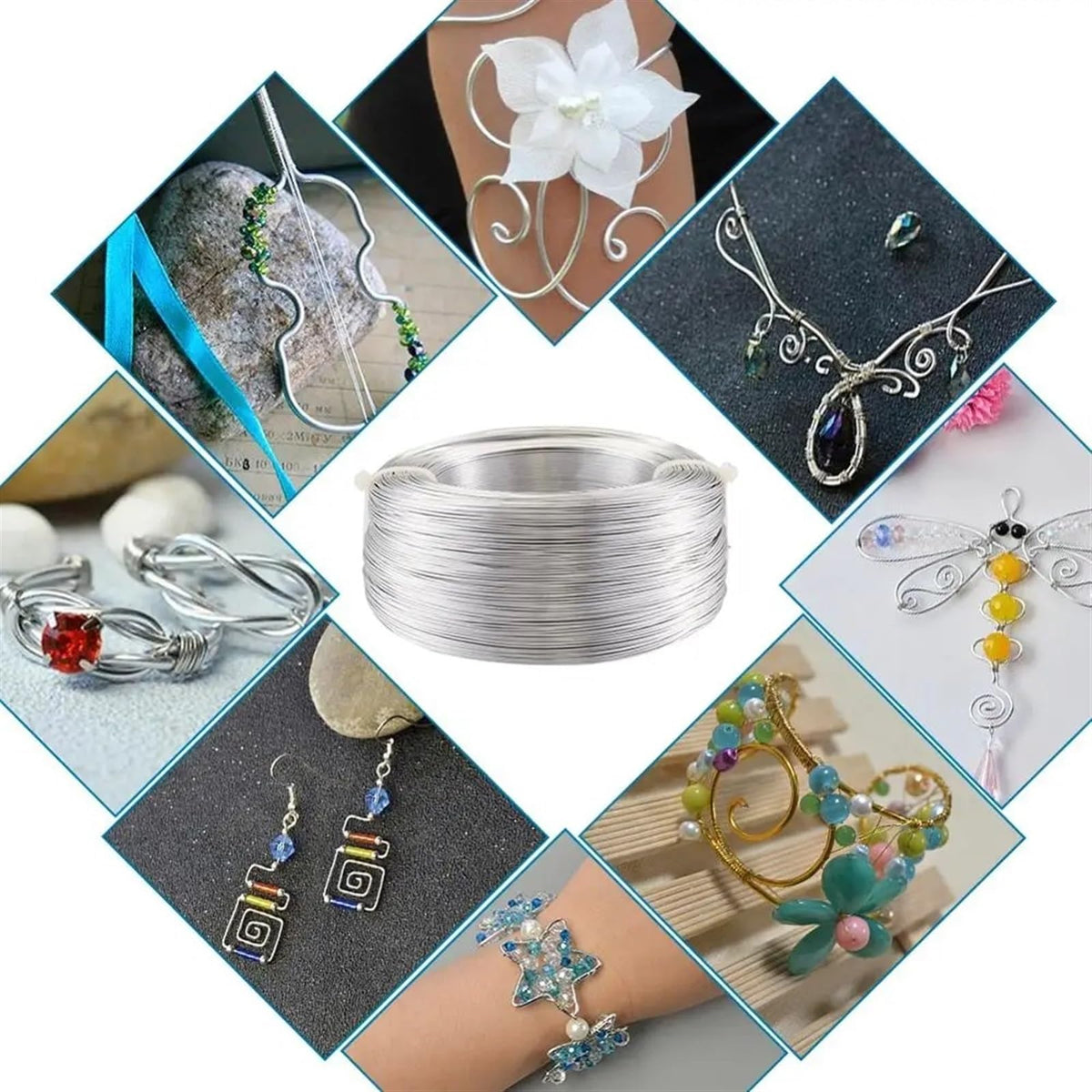 Aluminum Craft Metal Jewellery Wire 0.5mm-6mm for Jewelry Making Bracelet DIY Beading Bike Modelling