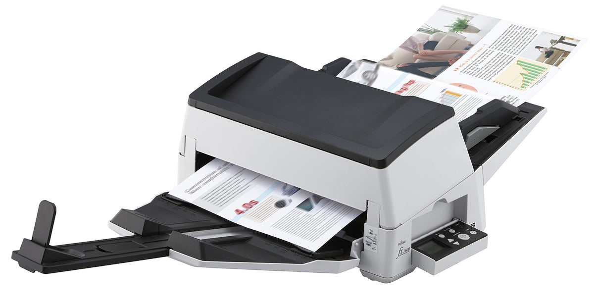 Fujitsu fi-7600 600 x 600 DPI ADF + Scanner ad alimentazione manuale Nero, Bianco A3