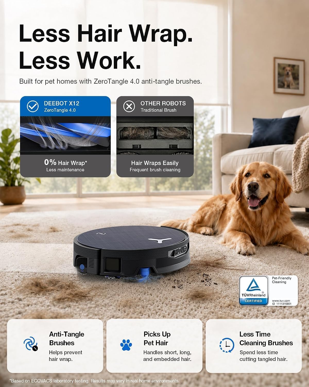 ECOVACS DEEBOT Robot Vacuum and Mop, X12 OmniCyclone